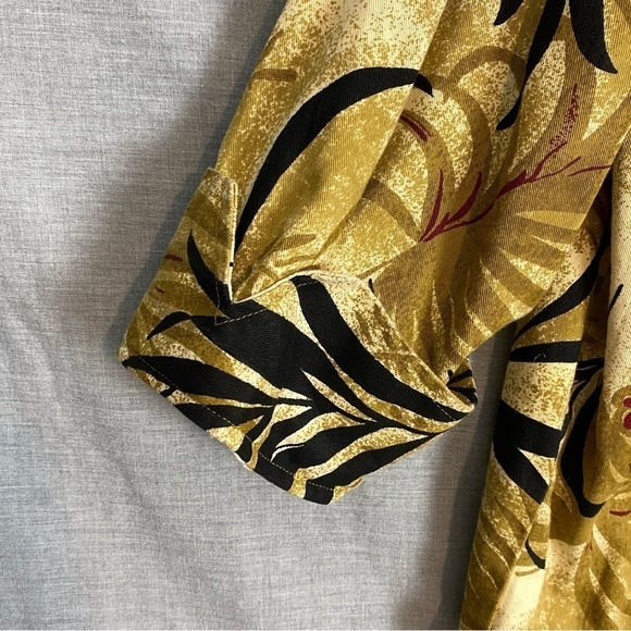 Life Style Shirt / Jacket Sz 2X Floral Jungle Heavy Denim Cotton - Picture 4 of 11